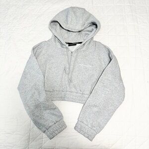 Alphalete grey cropped half zip